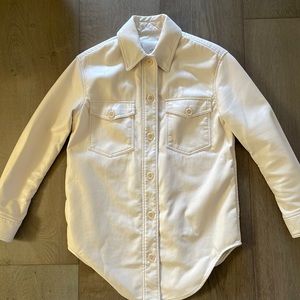 Aritzia leather ganna shirt jacket